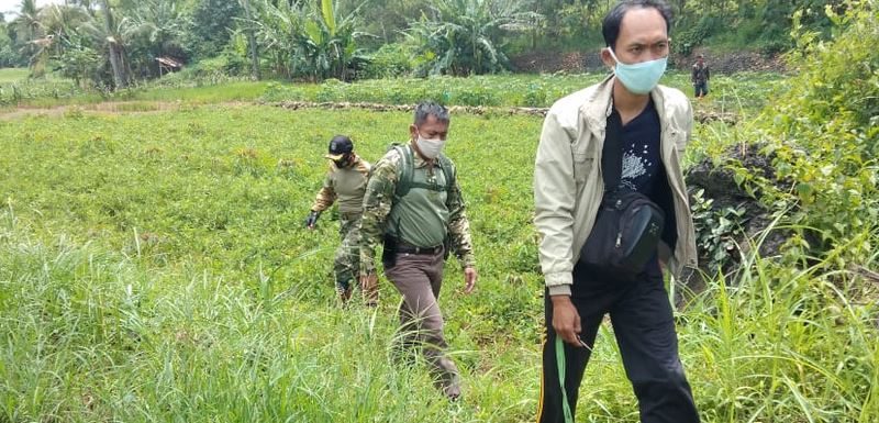 Dandim 0801 Pacitan Tinjau Lokasi Wacana Penentuan Usulan Sasaran TMMD 2022.