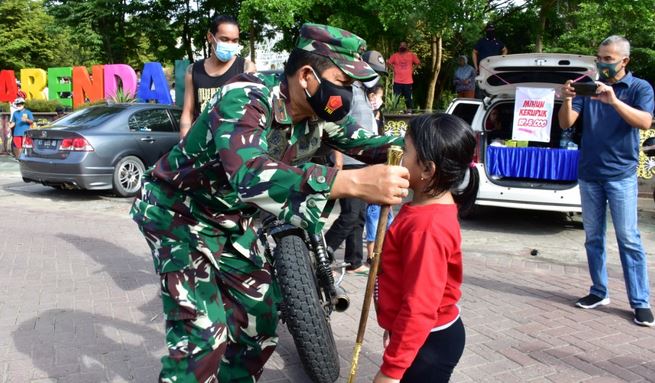 Korem 091/ASN Tegas Terapkan Disiplin Protokol Kesehatan
