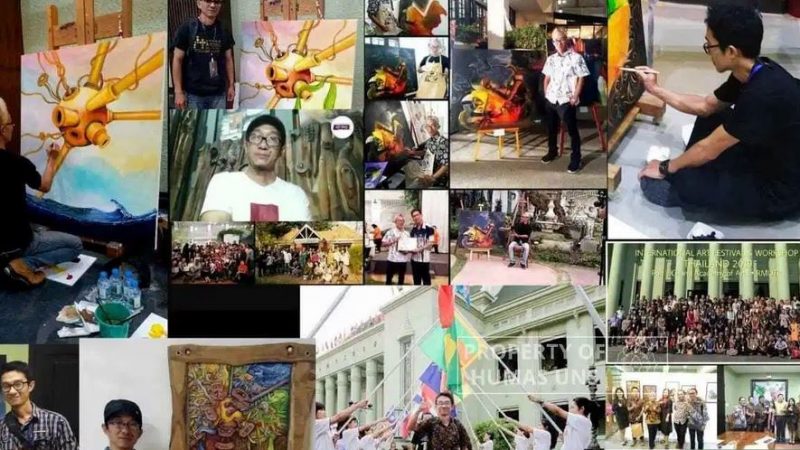 Jazuli Abdin Moenib, Dosen FSRD UNS Jajaki Pameran Seni Rupa International