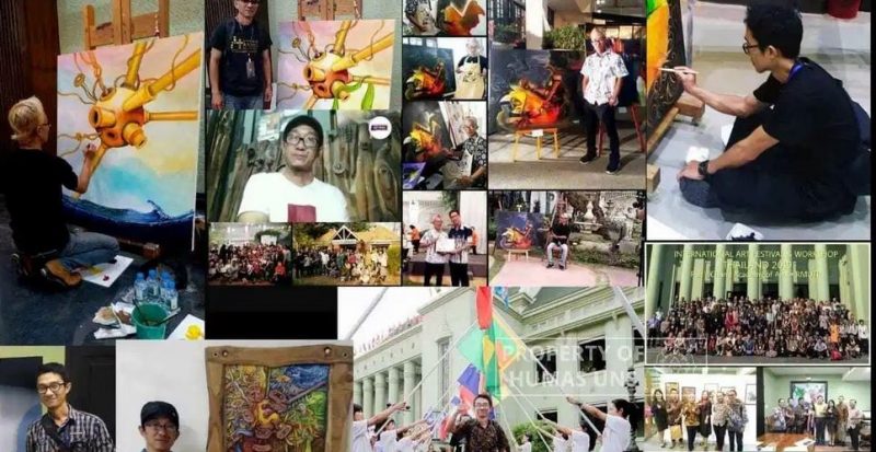 Jazuli Abdin Moenib, Dosen FSRD UNS Jajaki Pameran Seni Rupa International