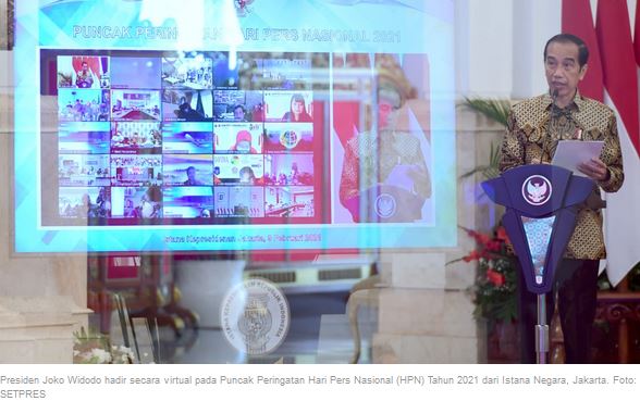 Presiden Jokowi; Mendorong Munculnya Arena Pers yang Adil dan Setara Bagi Semua Pihak