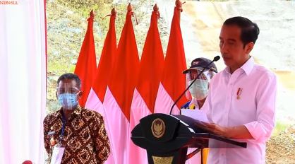 Presiden Joko Widodo; Meresmikan  Bendungan Tukul Pacitan Jawa Timur