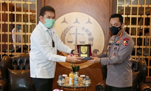 Dikunjungi Kapolri, Jaksa Agung: Ini Tonggak Peningkatan Sinergitas