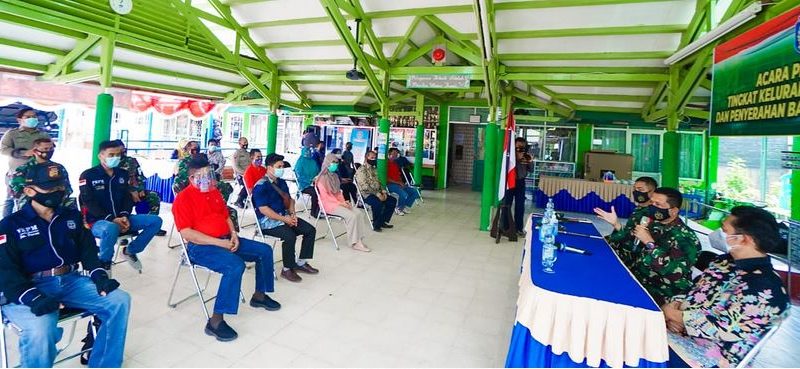 Danrem 091/ASN Tinjau Posko COVID-19 Tingkat Kelurahan di Wilayah Kodim Bontang