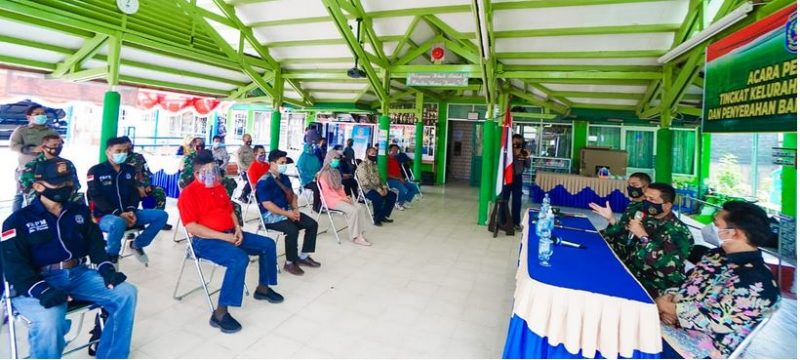 Danrem 091/ASN Tinjau Posko COVID-19 Tingkat Kelurahan di Wilayah Kodim Bontang