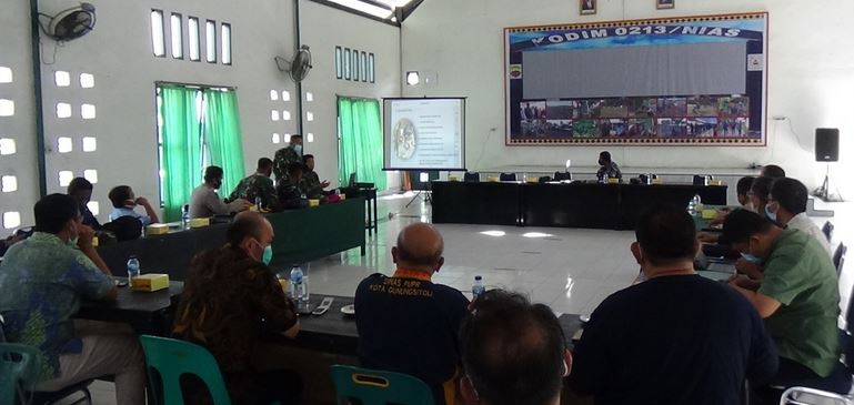 Dandim 0213/Nias Pimpin Rapat Pembahasan Latsitardasu