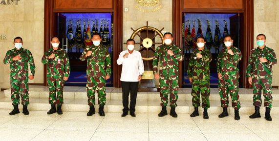 Kasal  Laksamana TNI Yudo Margono S.E., M.M., Terima Kunjungan Kehormatan Wamenhan RI