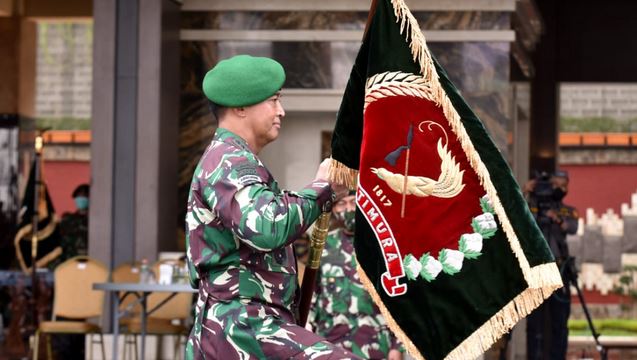 Kasad Andika Perkasa,  Pimpin Penyerahan Jabatan Wakasad dan Sertijab Dua Pangdam Serta Kadislitbangad