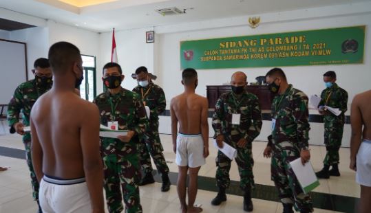 Danrem Tekankan, Seleksi Tamtama PK TNI AD Jangan Ada yang Menjadi Calo dan Meminta Bayaran