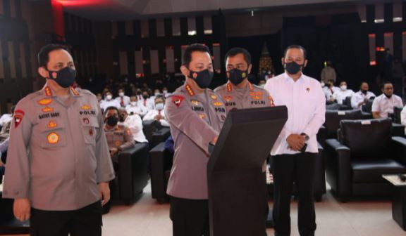 Kapolri: Lauching SP2HP Online,  Semoga Tidak Ada Lagi Sumbatan Komunikasi