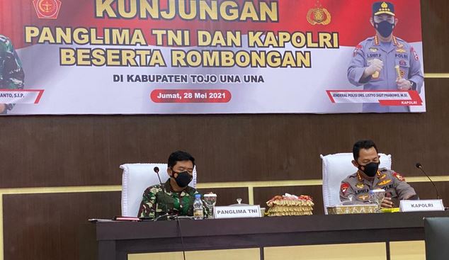 Panglima TNI dan Kapolri Pastikan Negara Tak Akan Kalah dari Teroris