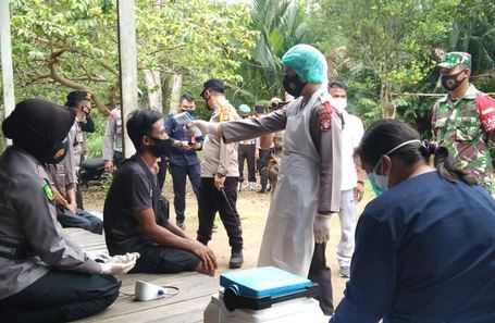 Koramil 1011-15/Kahayan Hilir Melakukan Keliling Monitoring Desa Tangguh