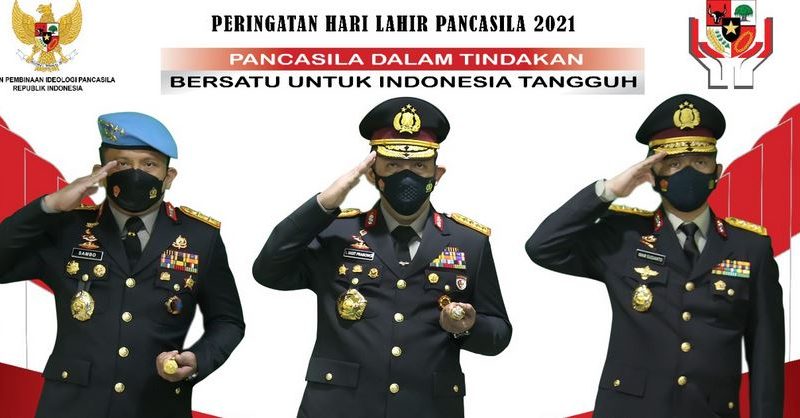 Refleksi Hari Lahir Pancasila, Kapolri: Bersatu dan Gotong Royong Melawan Covid-19