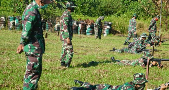 Mengasah Kemampuan Kodim 1011/Klk Melaksanakan Latbak