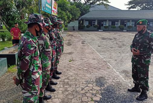 Sebelum Karya Bakti pun Anggota Kodim Ikuti Apel