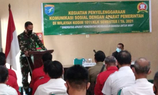 Dandim 1011/Klk Letkol Inf Ary Bayu Saputro, Membuka Komsos dengan Aparat di Wilayah Kodim Kapuas