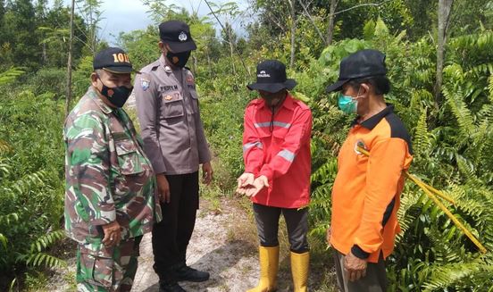 Peltu Elisa Sintung Lakukan Pengecekan Lokasi Daerah Rawan Karhutla