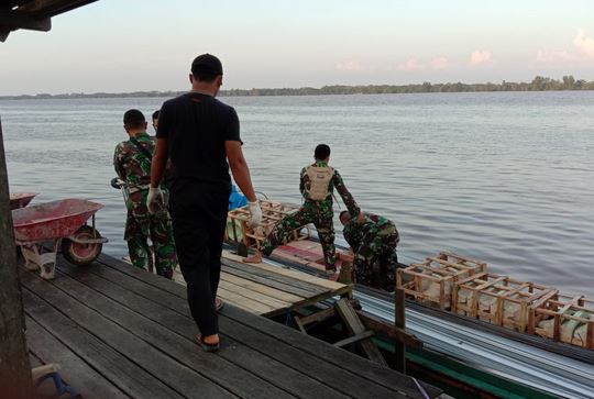 Kodim 1011/Kuala Kapuas Melaksanakan Karya Bakti