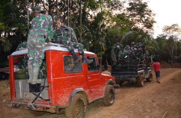 Perjuangan Batalyon 125/Simbisa untuk Sampai Lokasi TMMD ke-111 Kodim 0212/TS