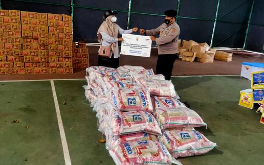 Polda Banten Akan Salurkan Bantuan Beras dari PT Astra Infra Toll Road