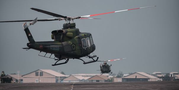 PTDI Kembali Lakukan Ferry Flight Helikopter Bell 412EPI TNI AD