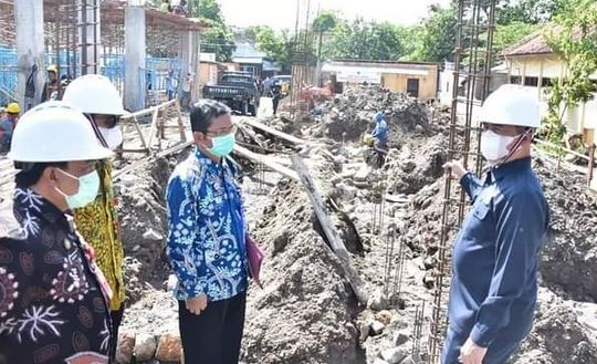 Wabup Madiun  Cek Pekerjaan Kontruksi TA 2021