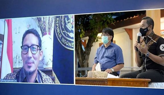 Mas Menteri Sandiaga Uno, Siap Kolaborasi Kembangkan Pariwisata Pacitan