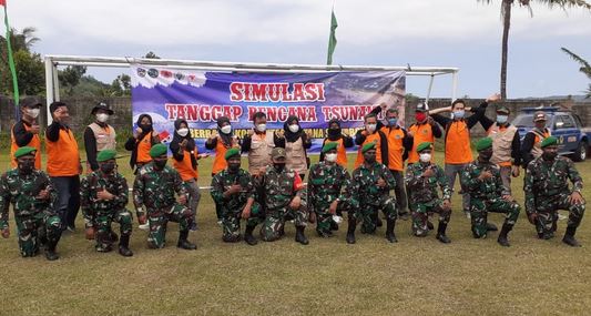 Simulasi Tanggap Bencana Tsunami Desa  Sirnoboyo, Pacitan 2021