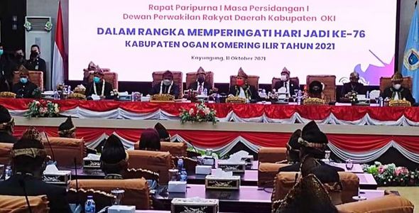 DPRD Sukses Gelar Rapat Paripurna Istimewa HUT ke-76 Kabupaten OKI