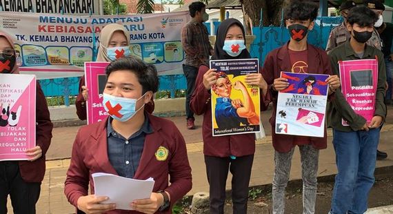 Mahasiswa BEM Berikan Dukungan Polres Serang Kota, Proses Kasus Pelecehan Seksual