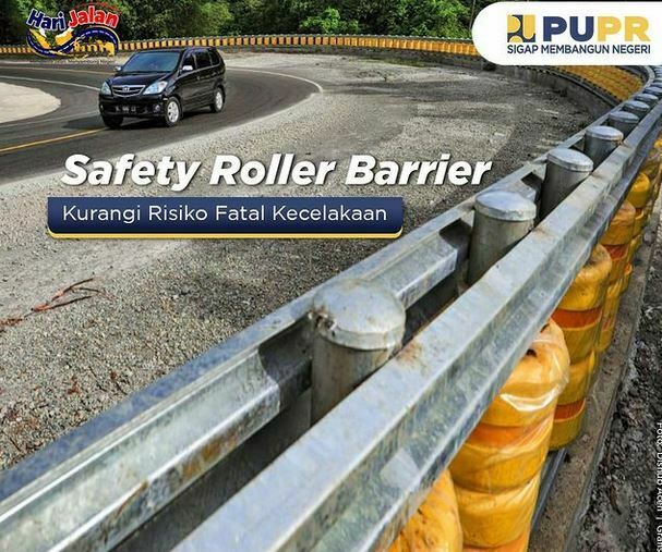 Safety Roller Barrier, Kurangi Resiko Fatal Kecelakaan Jalan Raya