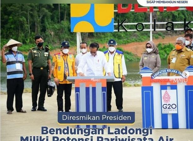Presiden Jokowi Resmikan Bendungan Ladongi di Kab. Kolaka Timur, Sulawesi Tenggara