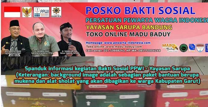 Kolaborasi dengan Yayasan Sarupa Bandung, PPWI Akan Berbagi Sembako di Morut dan Luwuk