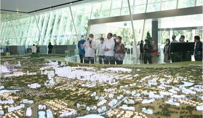 Menteri Suharso Dampingi Presiden Meninjau Sejumlah Titik Kota Mandiri