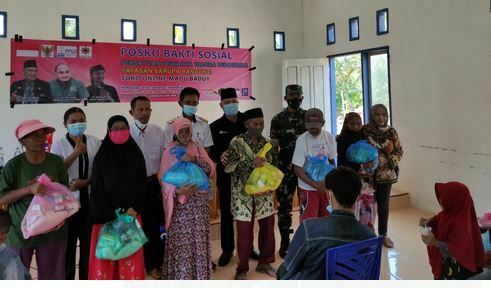 Ratusan Warga Ekonomi Lemah Bungku Utara, Morowali Utara Terima Bantuan dari Yayasan Sarupa