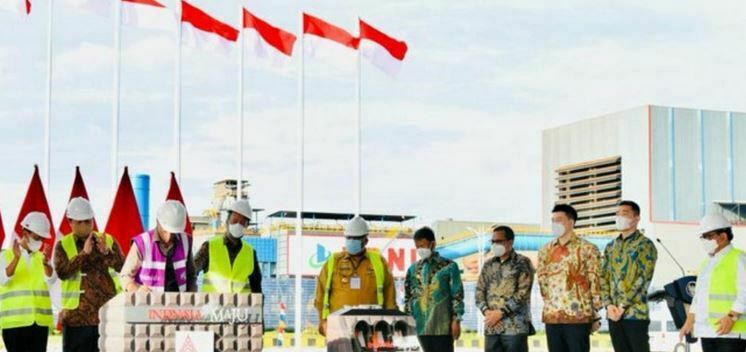 Presiden Jokowi, Resmikan Smelter Nikel di Konawe Dongkrak Nilai Tambah Bijik Nikel