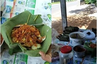 Lontong Sayur Sambal Kelapa Mbah Cemblek, Ngreco, Pacitan, Jawa Timur