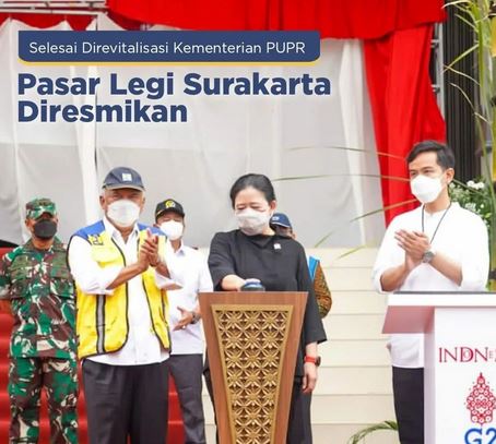 Ketua DPR RI Puan Maharani Resmikan Pasar Legi Surakarta