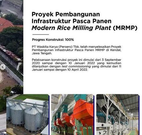Hasilkan Beras Premium, Infrastruktur Pasca Panen Modern Rice Milling Plant Kendal