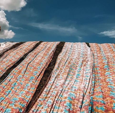 Proses Penjemuran Kain Pantai  Mojolaban, Sukoharjo