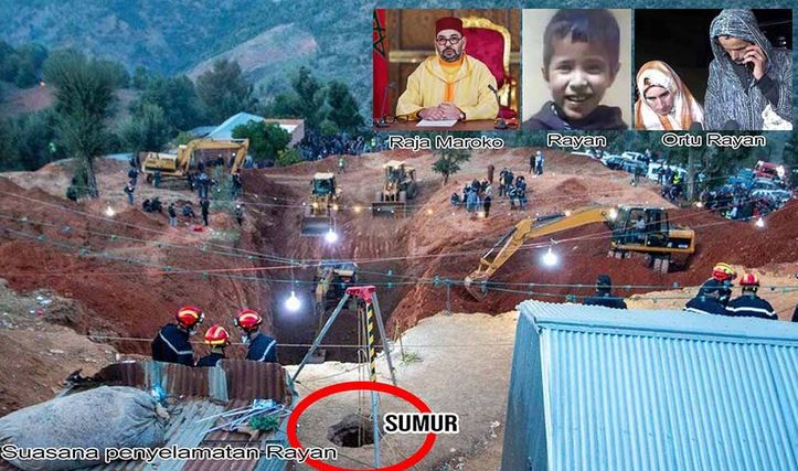 Raja Mohammed VI Kirimkan Ucapan Belasungkawa kepada Bocah Meninggal Jatuh ke Sumur