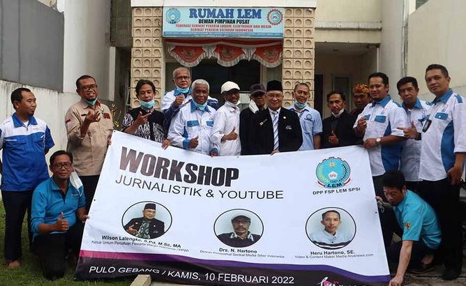 FSP LEM SPSI Gandeng PPWI Selenggarakan Workshop Jurnalistik