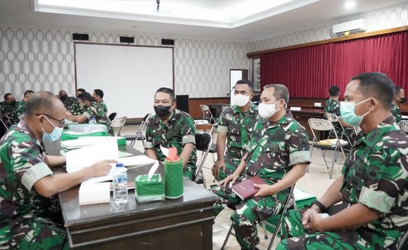 Korem 071/Wijayakusuma Terima Tim Wasrik Post Audit Itdam IV/Diponegoro
