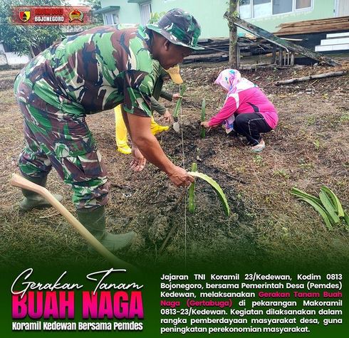Berdayakan Masyarakat Desa, Koramil 0813-23/Kedewan bersama Pemdes Kedewan Laksanakan Gertabuga