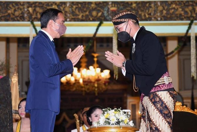 Presiden RI Joko Widodo,  Ucapkan Selamat atas Pengukuhan KGPAA Mangkunagoro X
