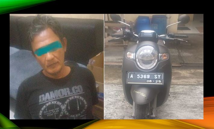 Teganya  Motor Teman Dicuri, Pelaku Behasil Diringkus Polsek Anyar Polres Cilegon