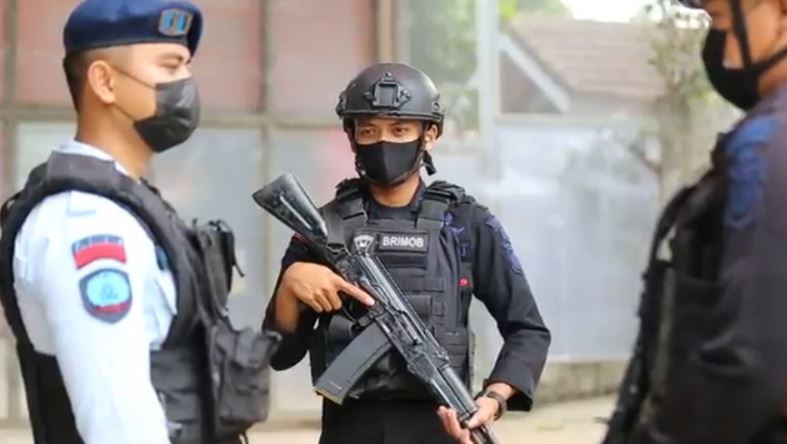 Brimob Polda Jabar ‘Backup’ Pengamanan Lapas Gunung Sindur