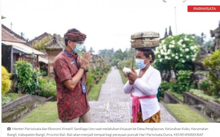 Berikut Event Besar Indonesia di Hari Pariwisata Dunia 2022, Bentuk Kepercayaan Dunia