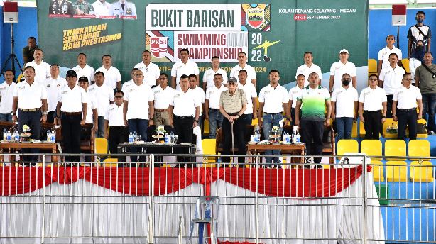 Jaring Bibit Atlet Renang, Pangdam I/BB Buka Bukit Barisan Swimming Championship 2022