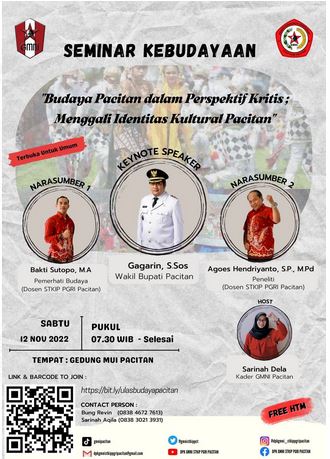 Seminar Kebudayaan;  Budaya  dalam Perspektif Kritis, Menggali Identitas Kultural Pacitan